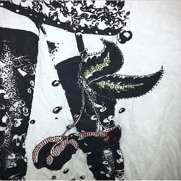 Rhinestone legs t-shirt m - Picture 2 of 3